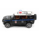 Радиоуправляемая металлическая полицейская машина Land Rover Defender 1:22 - HCL-3610-BLACK