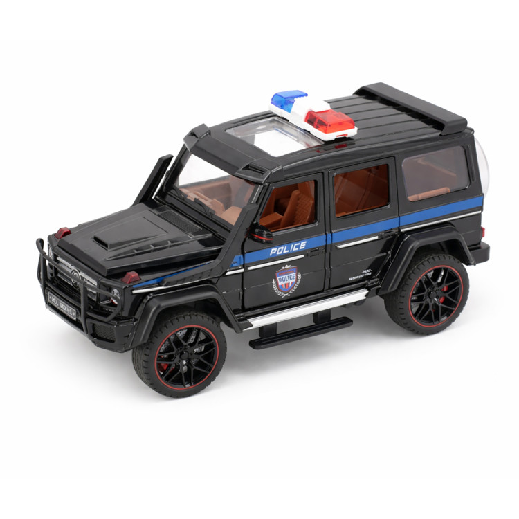 Радиоуправляемая металлическая полицейская машина Mercedes G500 1:22 - HCL-3608-BLACK
