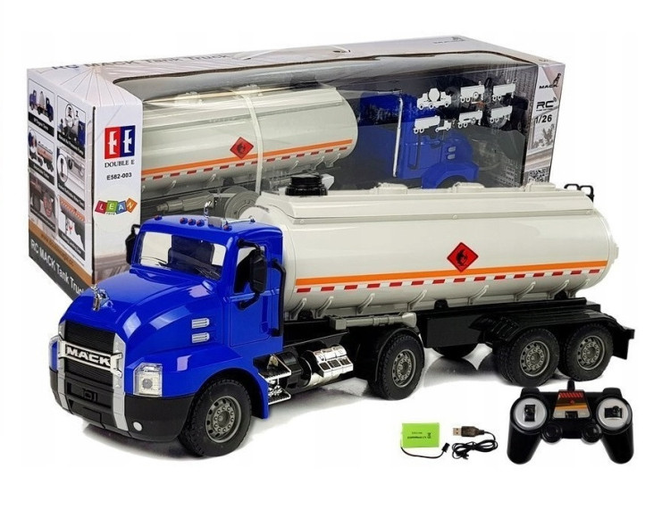 Радиоуправляемый тягач Double E MACK с цистерной 1:26 2.4G - E582-003