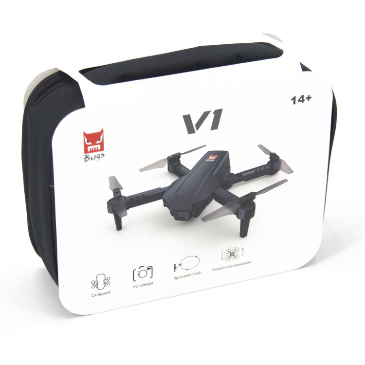 Радиоуправляемый квадрокоптер с сумкой MJX V1 4K/1080P WiFi FPV 2.4G - MJX-V1-BAG