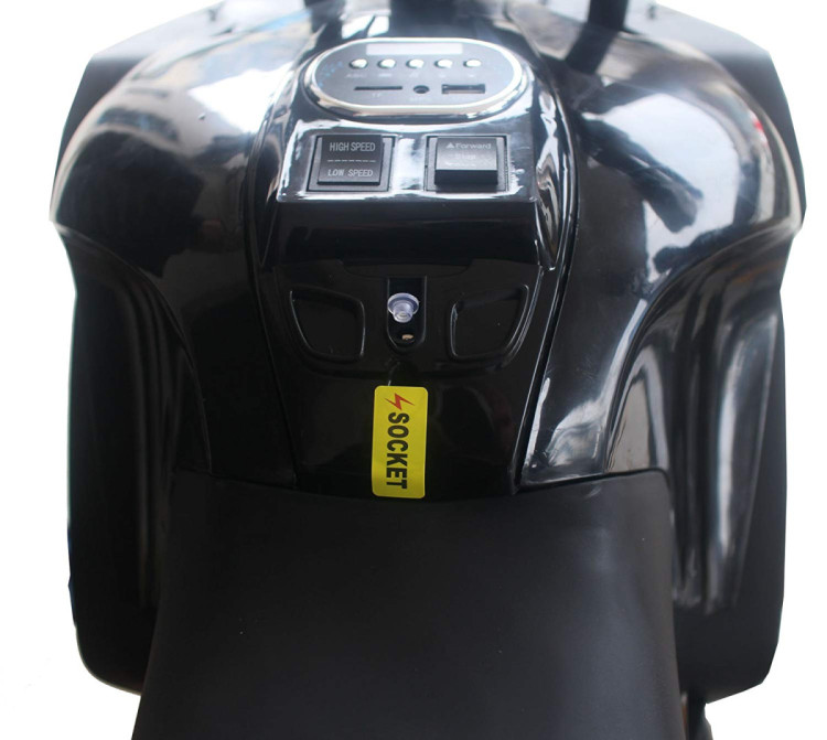 Детский электромобиль мотоцикл BMW R1200RT Black 12V - HZB-118-BLACK